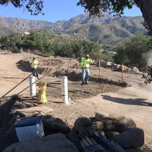 Upper parking lot construction