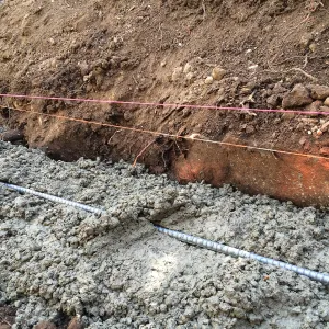 Preparing new path to Cottage and Water Wise Home Garden