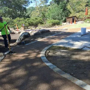 New Eco-Pave path around Cottage and Water Wise Home Garden