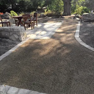 New Eco-Pave path around Cottage and Water Wise Home Garden