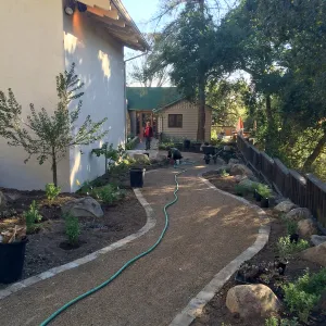 Water Wise Home Demonstration Garden during installation