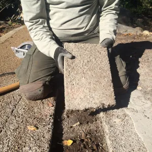 Repair of Eco-Pave path at Water Wise Home Garden