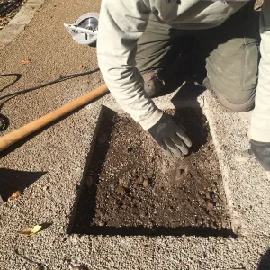 Repair of Eco-Pave path at Water Wise Home Garden