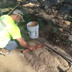 Repair of Eco-Pave path at Water Wise Home Garden