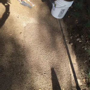 Repair of Eco-Pave path at Water Wise Home Garden