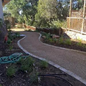 Eco-Pave path to the Water Wise Home Garden