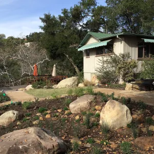 First plantings at Water Wise Home Garden