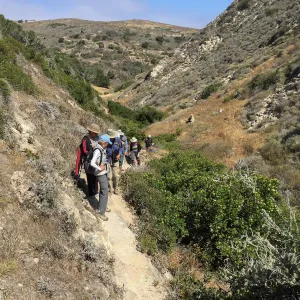 Santa Rosa Island Trip, group hiking