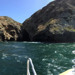 Santa Rosa Island Trip, Santa Cruz Island from boat