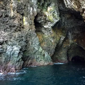 Santa Rosa Island Trip, Painted Cave on Santa Cruz Island from boat