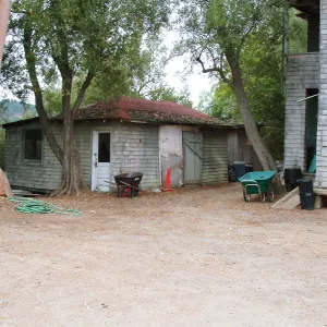Outbuilding at north east corner of Gane House