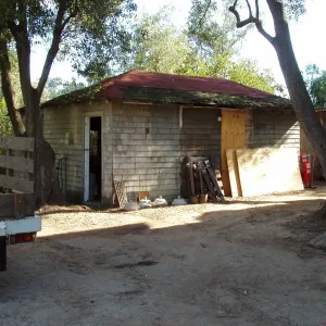 Outbuilding at north east corner of Gane House