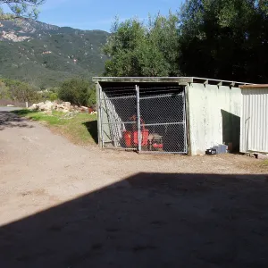 Storage shed north of Gane House