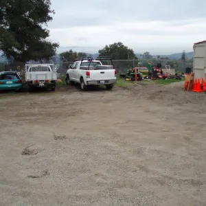View looking south from upper parking area