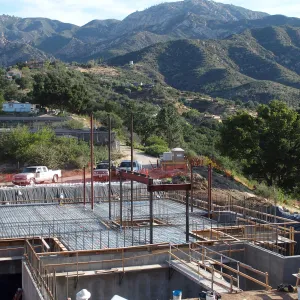 Pritzlaff Conservation Center Construction, first floor rebar