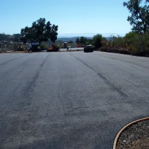 Pritzlaff Conservation Center construction, upper parking lot paving