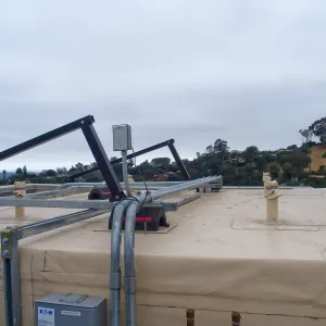 Pritzlaff Conservation Center construction, solar water heating system