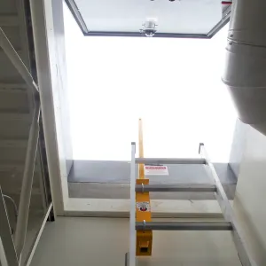 Pritzlaff Conservation Center construction, roof access ladder