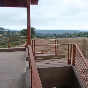 Pritzlaff Conservation Center construction, exterior stairway