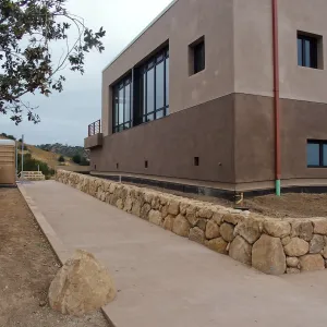 Pritzlaff Conservation Center construction, north face looking southwest