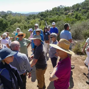 Tour of Pritchett Trail renovations, top of Island View Spur