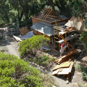 Teahouse & Garden Improvements 2017, looking southwest