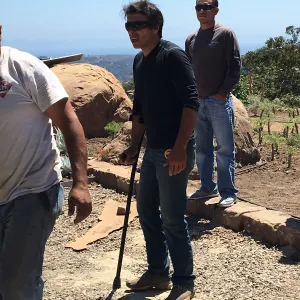 Bringing in the rest of the Island View Sculpture. Michele Bandinu