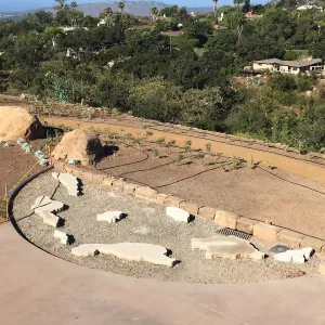 Island View Garden, Finishing the Island Sculpture