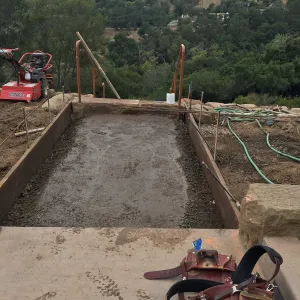 Ready for the concrete for the walkway to stairs, west side Pritzlaff Conservation Center