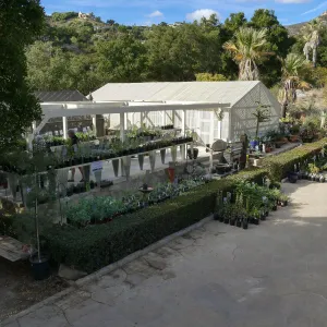 New shade structure at Garden Growers Nursery
