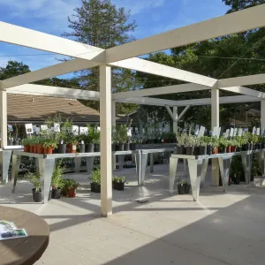 New shade structure at Garden Growers Nursery