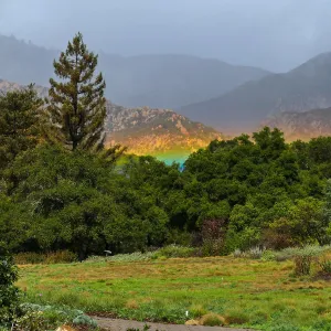 Low rainbow over the Meadow