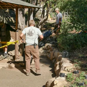 Teahouse & Garden Improvements 2018, new shale walking surface