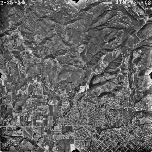 Aerial photograph of SBBG and vicinity