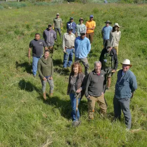 Horticulture staff portrait in the Meadow