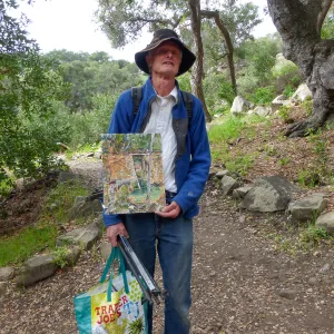 Adult Education art class below Mission Dam
