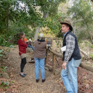 Adult Education art class below Mission Dam