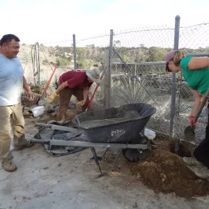 Construction at the Hort Unit, James Lechuga, Heather Wehnau, Dave Kershaw