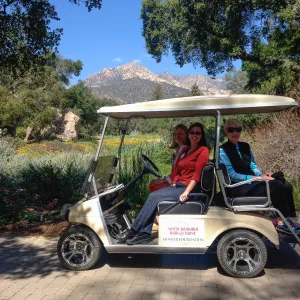 special golf cart tours, Gina Benesh, spring wildflower Meadow, 2014, SBBG