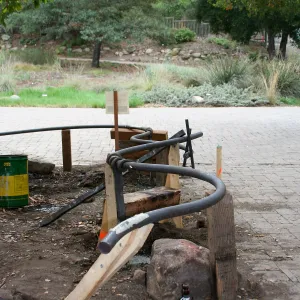 Orchid Display railing installation