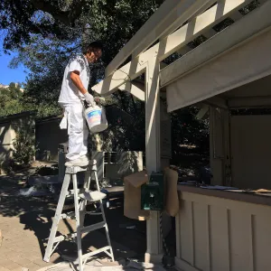 West side painting project, Entry Kiosk