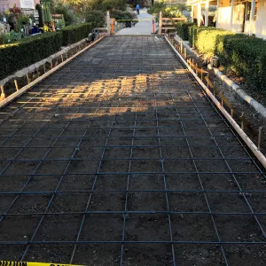 Courtyard resurfacing work