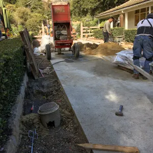 New flagstone installation in Courtyard