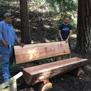 Koji Tanaka bench maker, Connie Harvie bench