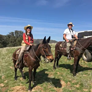 Denise Knapp and Peter Schuyler, Botanical Black Holes research trip into Los Padres National Forest.