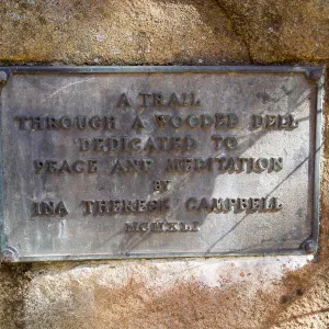 Campbell Trail Dedication Plaque