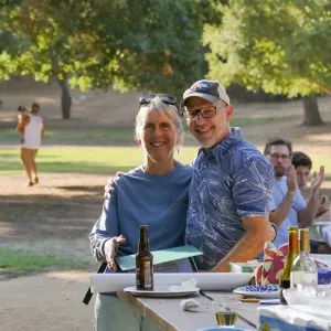 SBBG Staff Picnic 2018, Bonnie Whitney 5-year service award