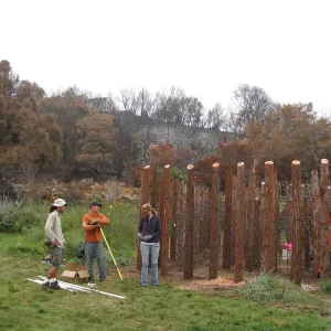 Construction of Herb Parker's â€˜Haven' labyrinth