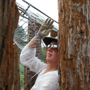 Construction of Herb Parker's â€˜Haven' labyrinth, Lisa Bogart