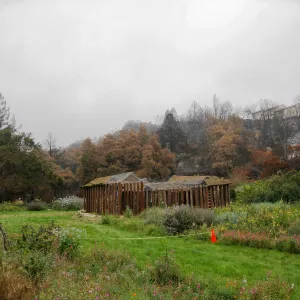 Construction of Herb Parker's â€˜Haven' labyrinth